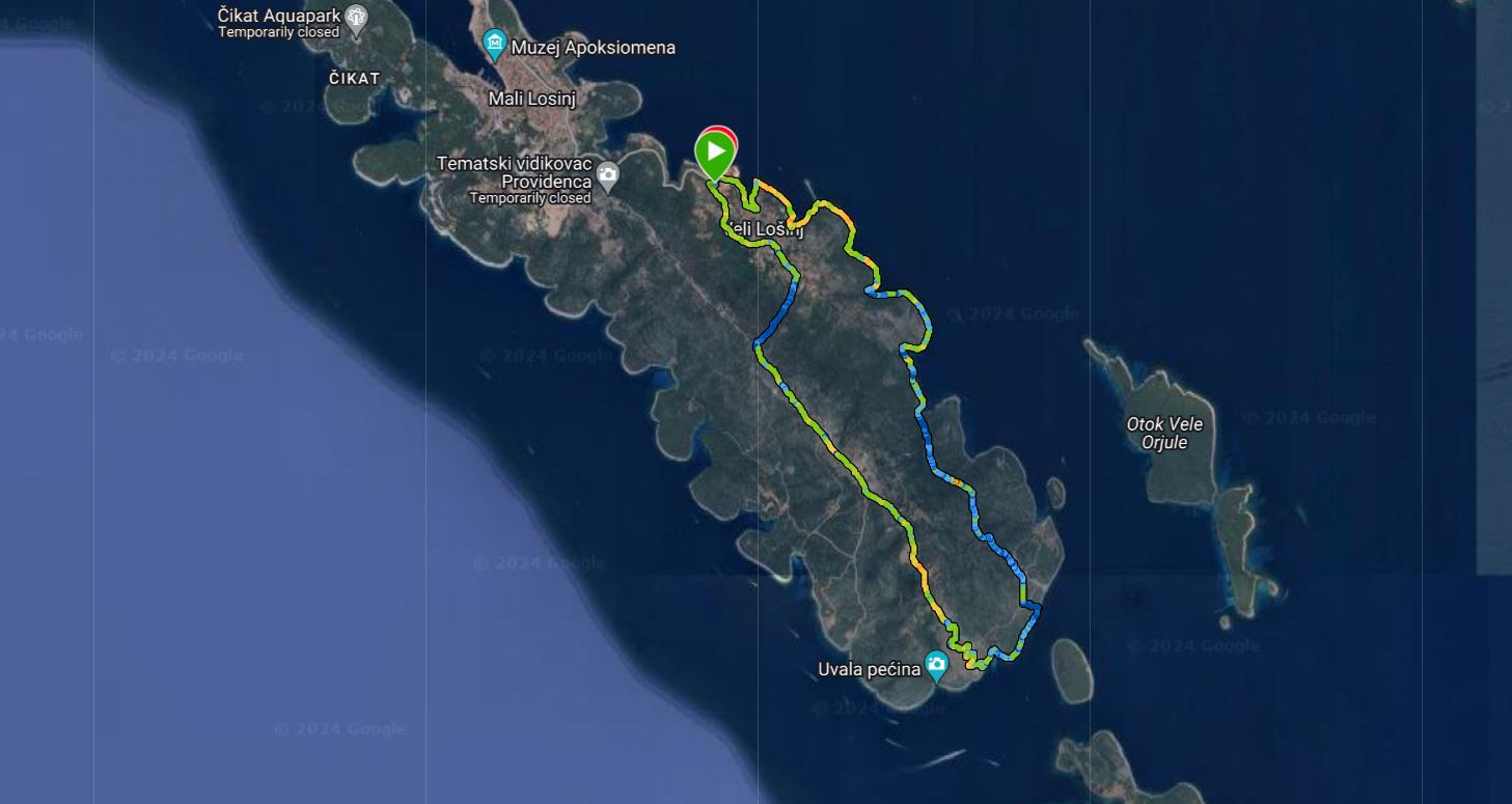 South Side Losinj map