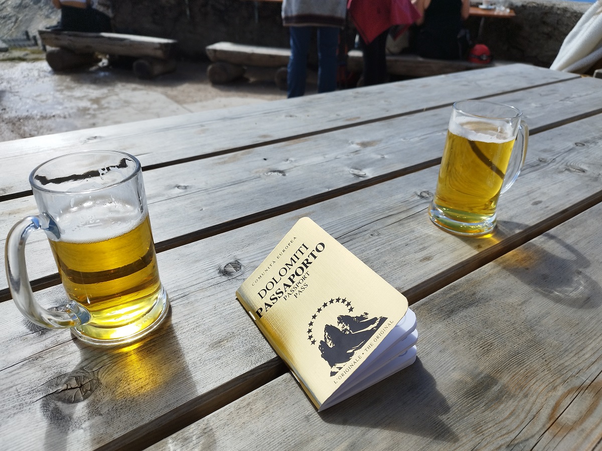 12 Well deserved beer and Dolomites passport
