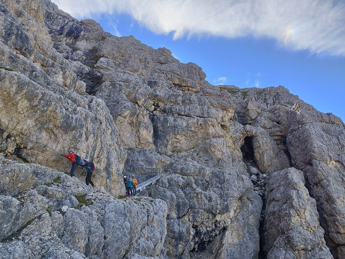 6 The most exposed part of the ferrata