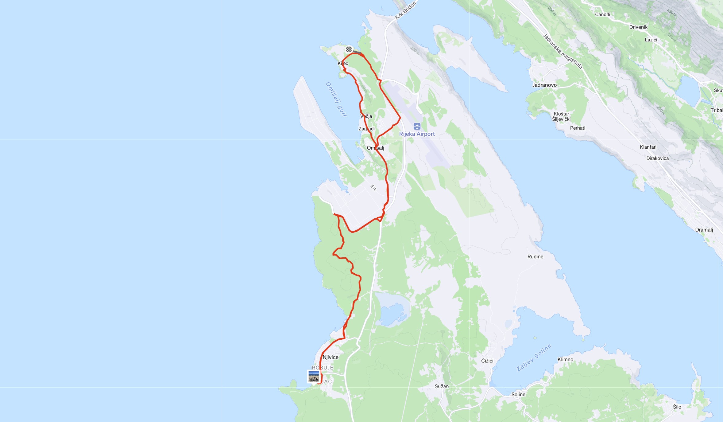 Omisalj 1 gps map Omisalj 1 gps map